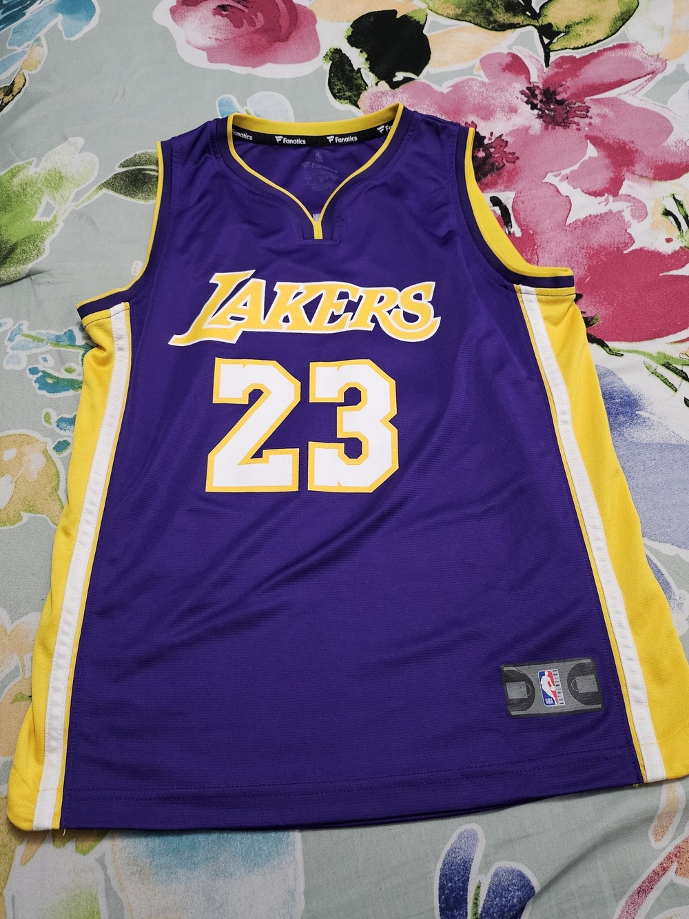 Fanatics Purple & Gold Lakers #23 Basketball Jersey